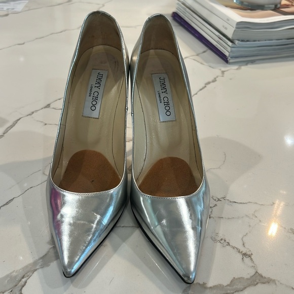 Jimmy Choo Silver Heels
